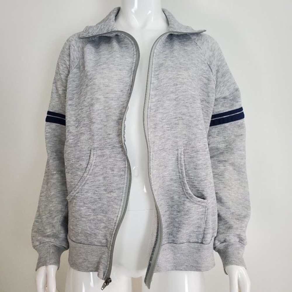 Vintage 80's Bassett Walker Gray Zip-Up Sweatshirt
